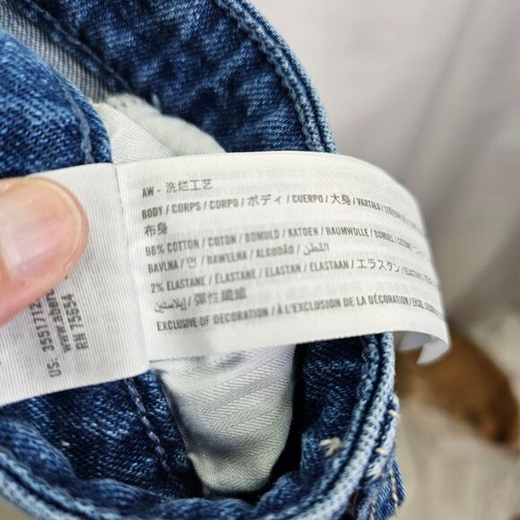 Hollister Ultra High Rise Patchwork Mom Jeans in Medium Wash Size 9R/29 - Picture 9 of 11